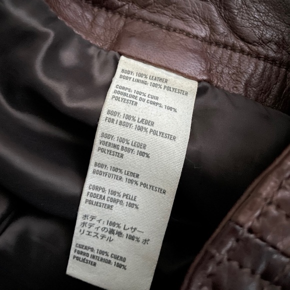 Vintage A&F Genuine Leather Mini Skirt - Picture 4 of 6